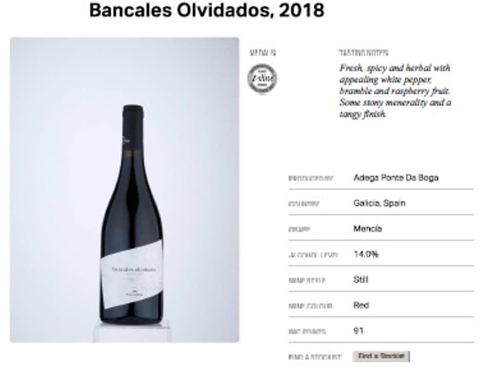 BANCALES OLVIDADOS BARRICA MENCIA 750ml 2019 - Imagen 2