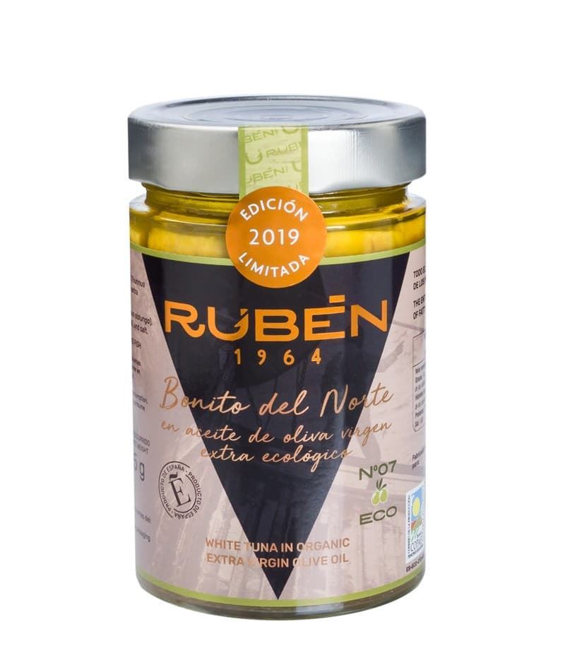 Bonito del Norte en aceite de oliva virgen extra ecológico Rubén 300grs - Edición Limitada - Imagen 1