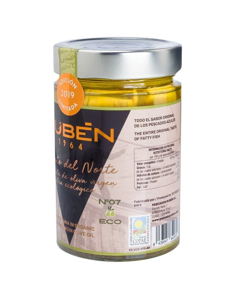 Bonito del Norte en aceite de oliva virgen extra ecológico Rubén 300grs - Edición Limitada - Imagen 3