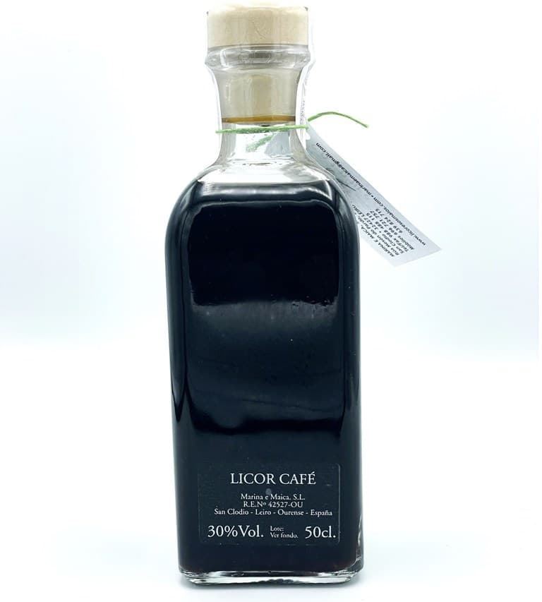 Botella Repujada de Licor Café 500ml Lauburu - Imagen 2