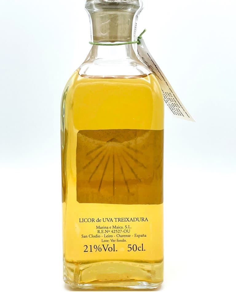 Botella Repujada de Licor de Uva Treixadura 500ml Vieira - Imagen 2