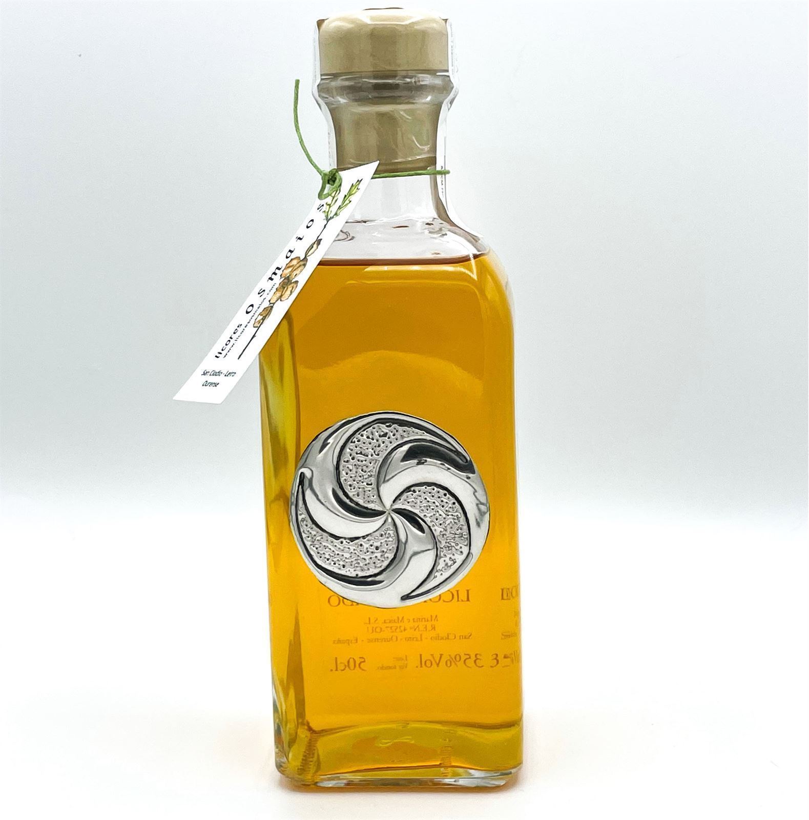 Botella Repujada de Licor Torrado 500ml Trisquel II - Imagen 1