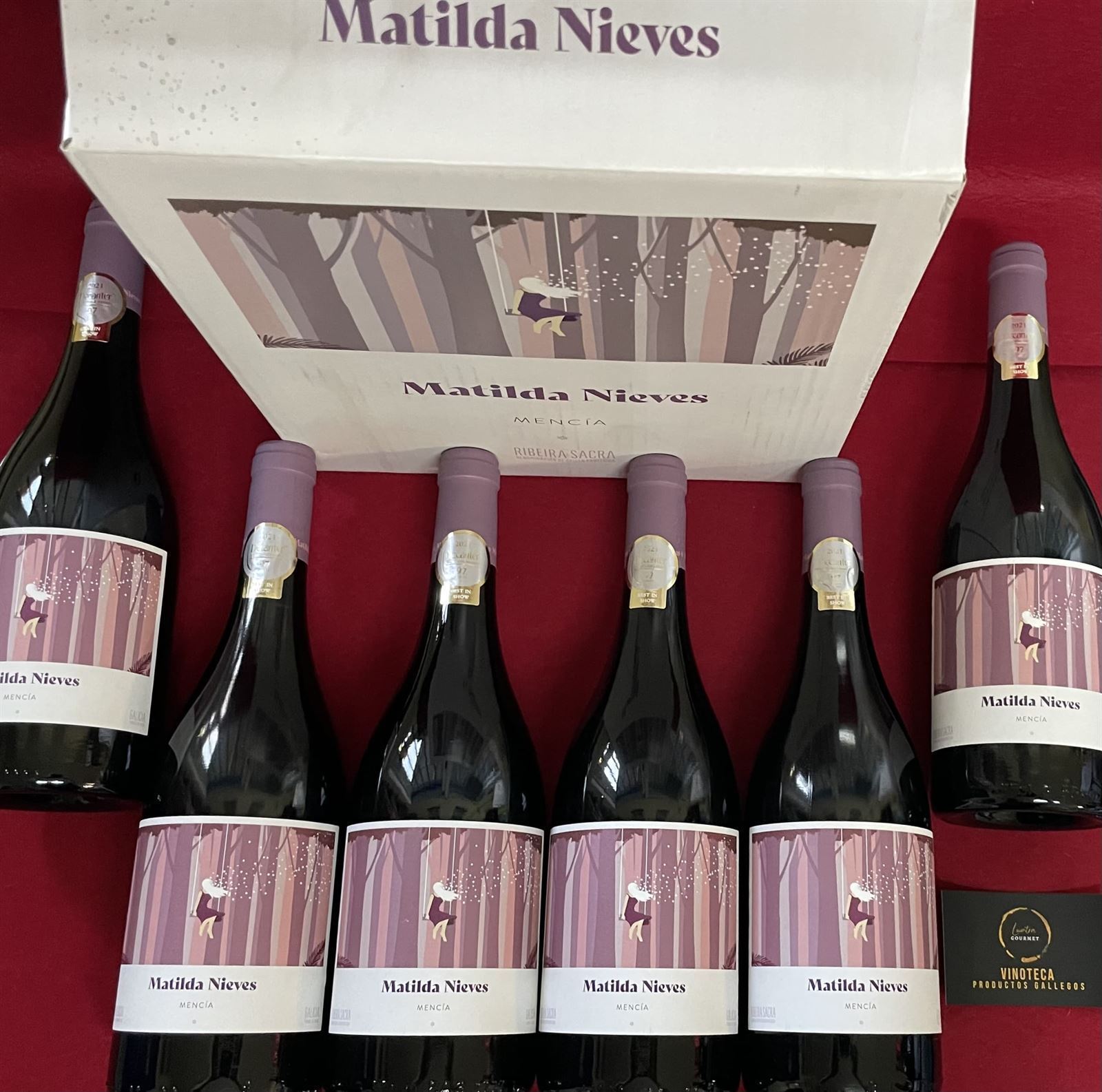 Caja Botellas 1: Vino Tinto Matilda Nieves Mencía 750ml 2022 (caja de 6 botellas) - Imagen 3