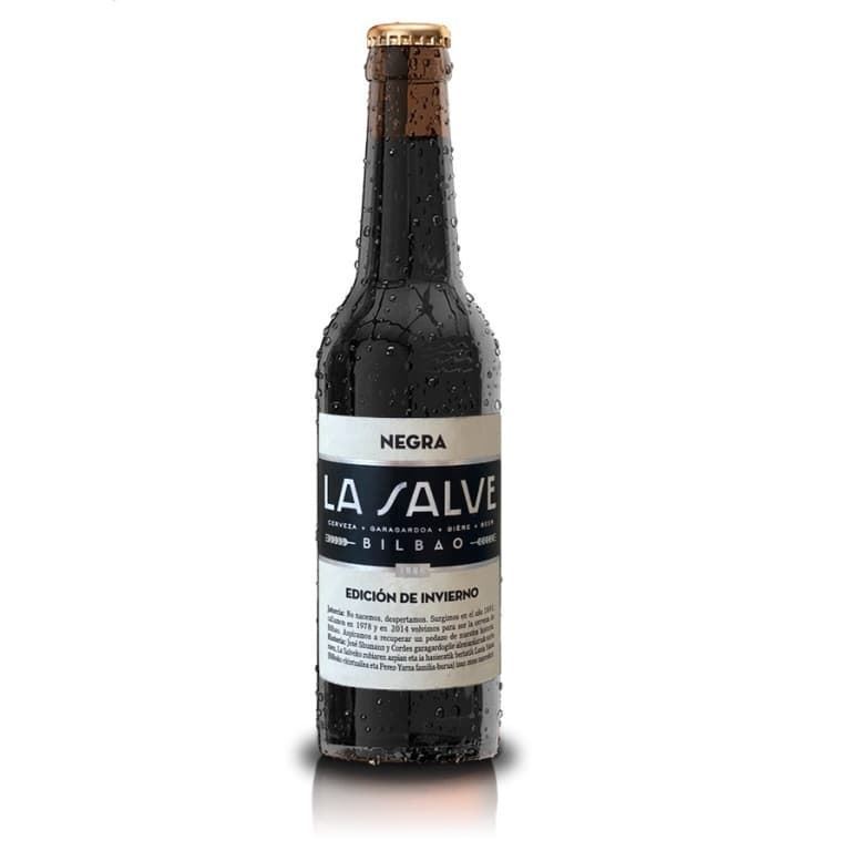 Cerveza LA SALVE Negra 330grs - Imagen 1