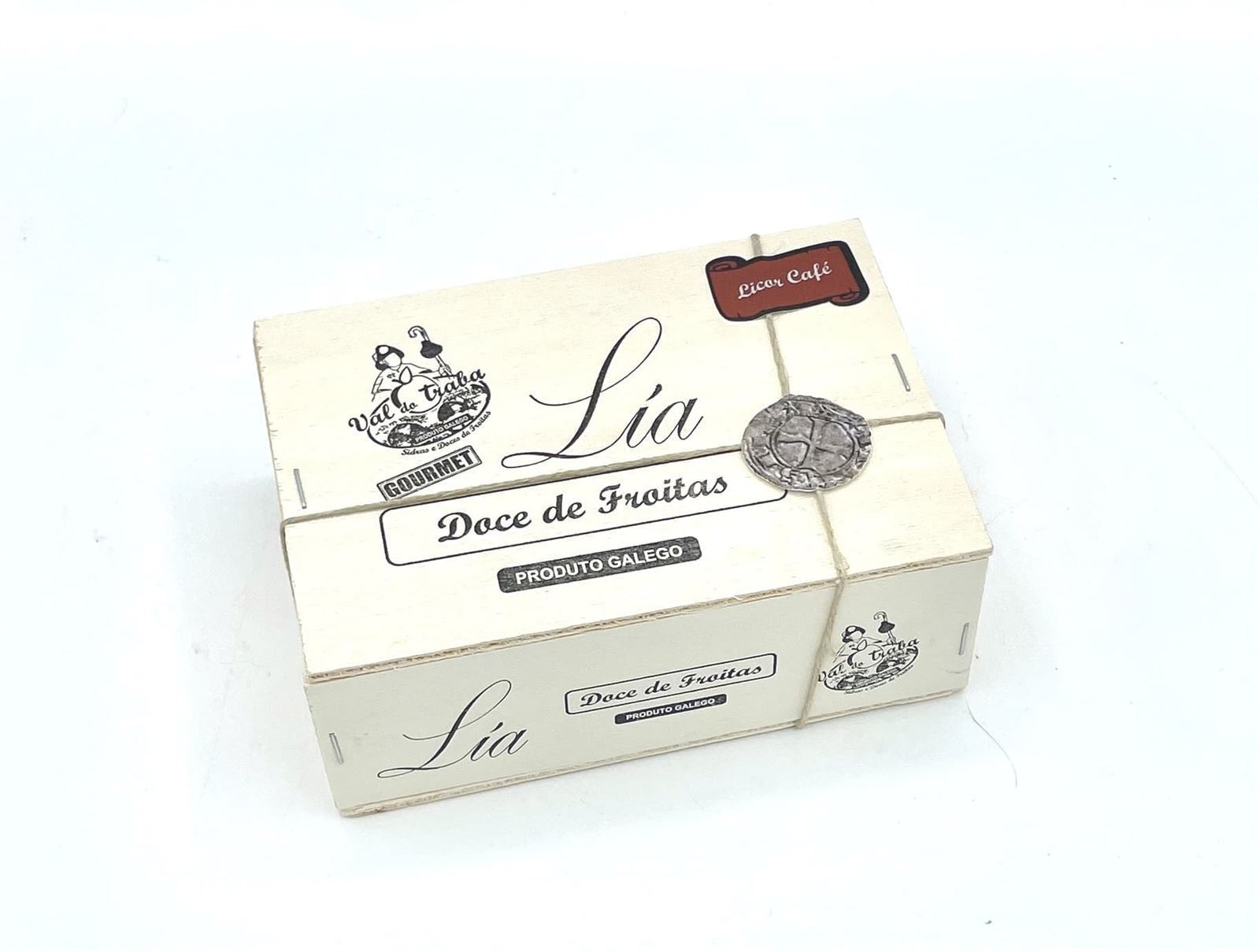 Dulce de Licor Café Lía 250grs (en caja de madera) - Imagen 1