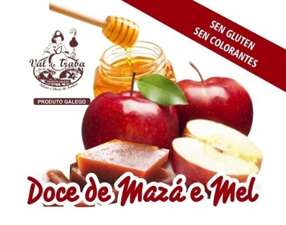 Dulce de Manzana y Miel Val de Traba 250grs - Imagen 1