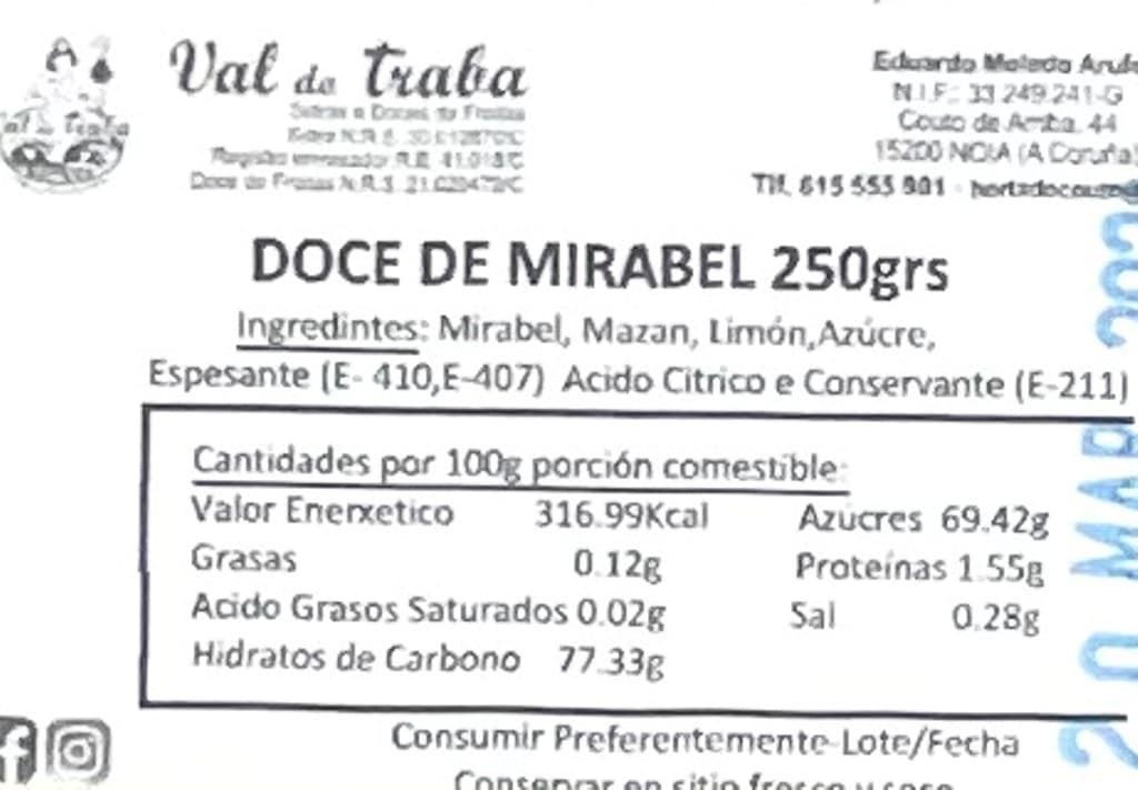 Dulce de Mirabel Lía 250grs (en caja de madera) - Imagen 5