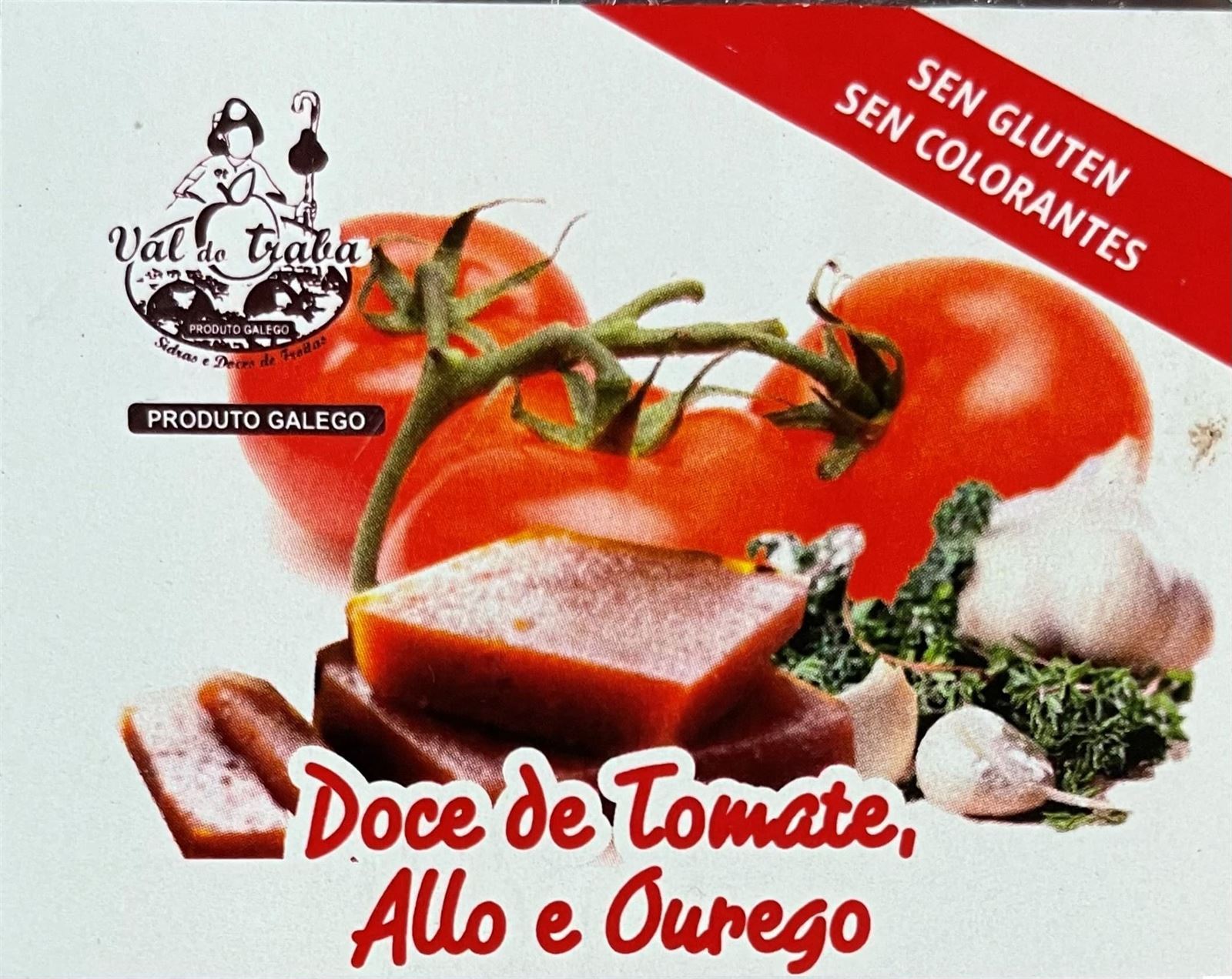 Dulce de Tomate, Ajo y Orégano Val de Traba 250grs - Imagen 1