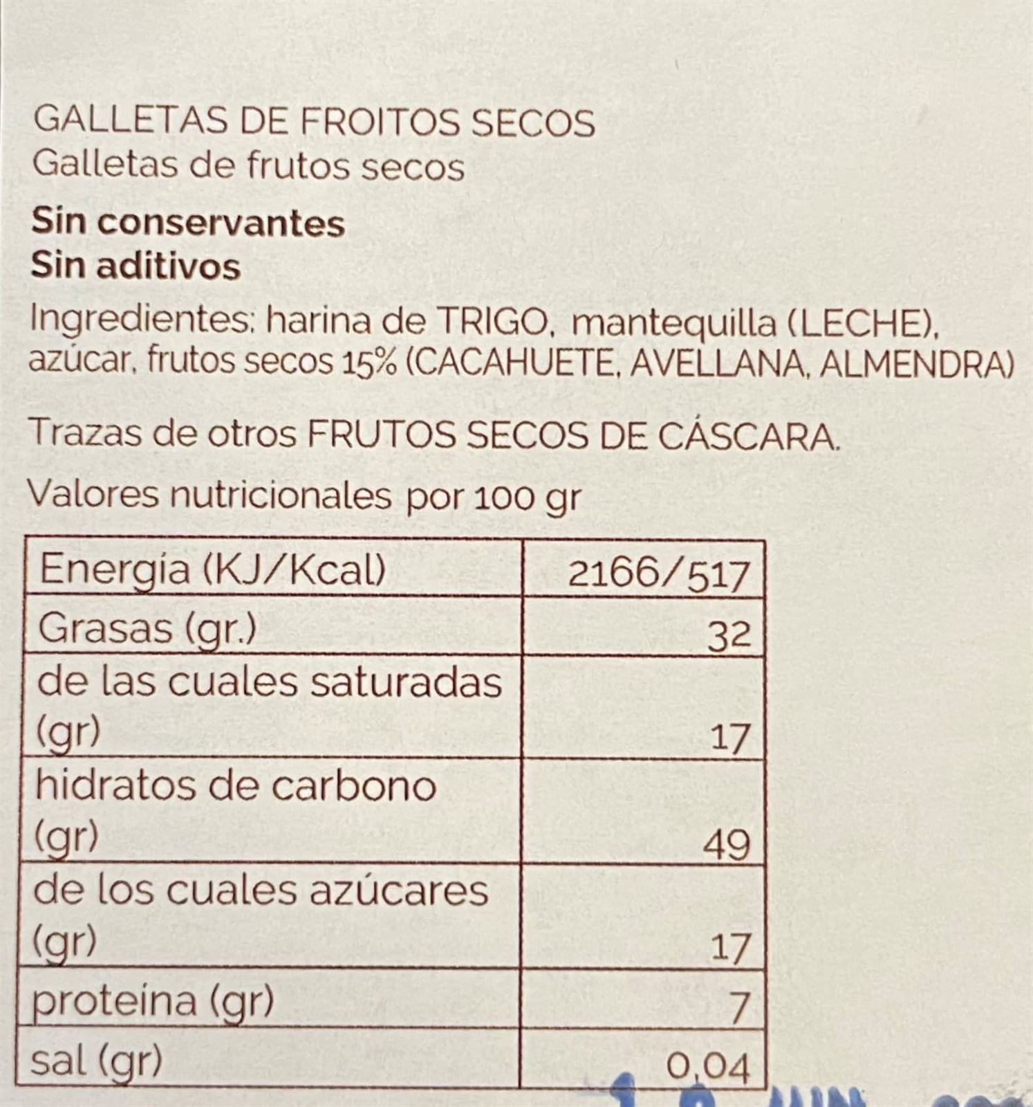 Galletas de Mantequilla con Frutos Secos Raizame 150grs - Imagen 4