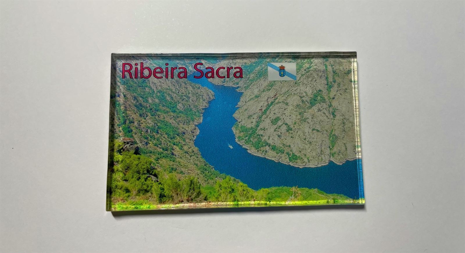 IMAN METACRILATO 8x5cms FOTO RIBEIRA SACRA 6 - Imagen 1