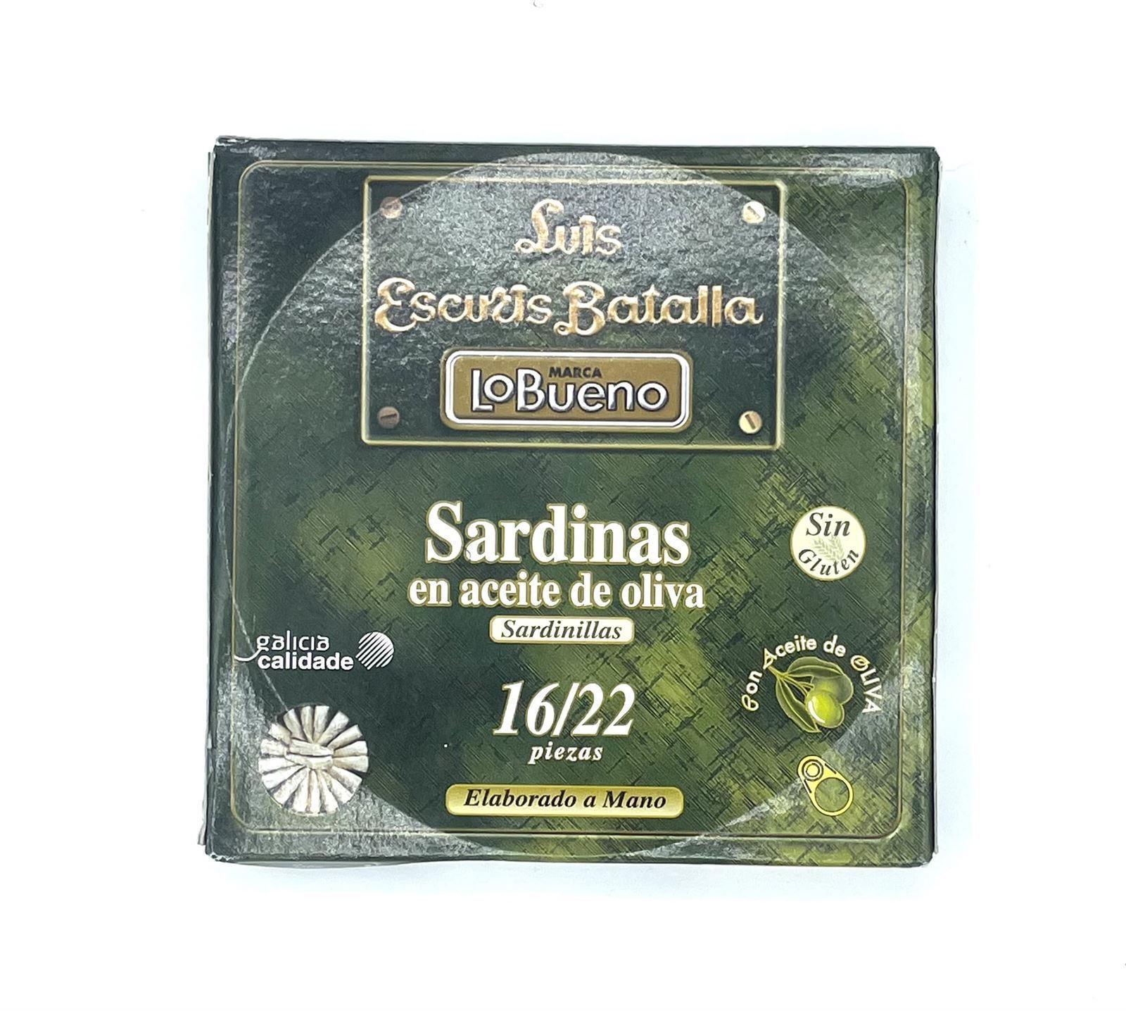 SARDINAS EN ACEITE DE OLIVA 16/22 "SARDINILLAS" RO-180 LO BUENO - Imagen 2