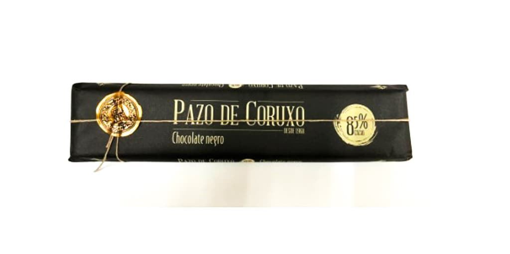 TABLETA CHOCOLATE 85% PAZO DE CORUXO 300grs - Imagen 1
