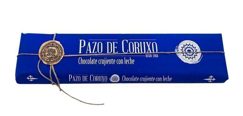TABLETA CHOCOLATE CRUJIENTE CON LECHE PAZO DE CORUXO 300grs - Imagen 1