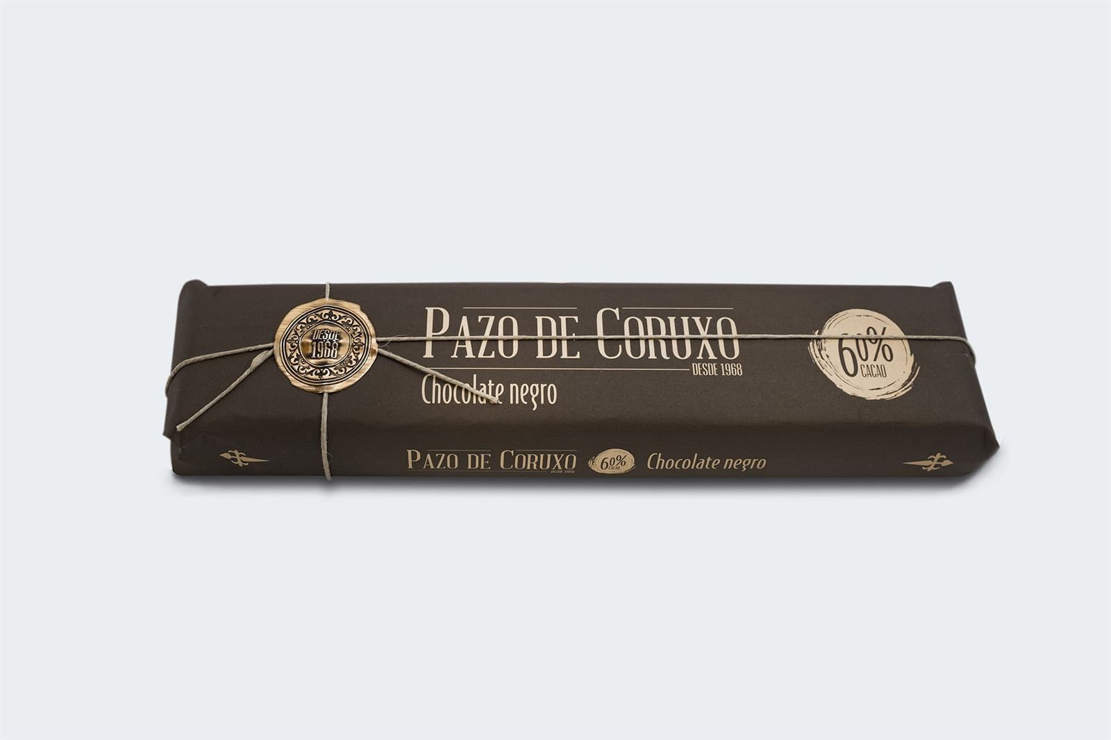 Tableta Chocolate Negro Pazo de Coruxo 60% 500grs - Imagen 1