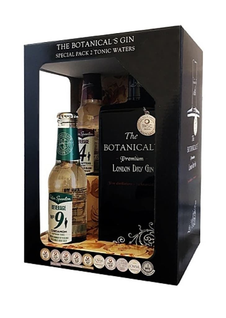 The Botanical´s Gin London Dry Gin 700ml - Pack 2 Tónicas - Imagen 1