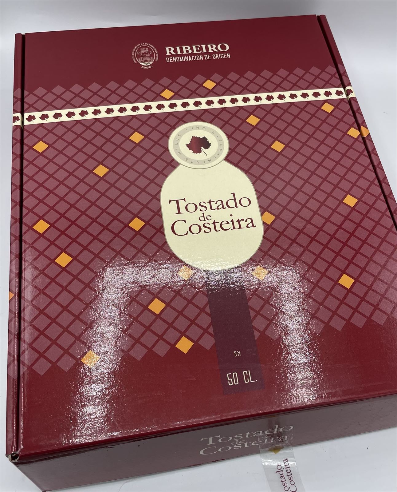 VINO DULCE TOSTADO DE COSTEIRA TREIXADURA 500ml 2015 (CAJA CON 3 ESTUCHES INDIVIDUALES) - Imagen 2